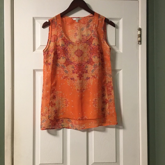 CAbi Orange Merrow Edge Tank Top Size S - Picture 3 of 7